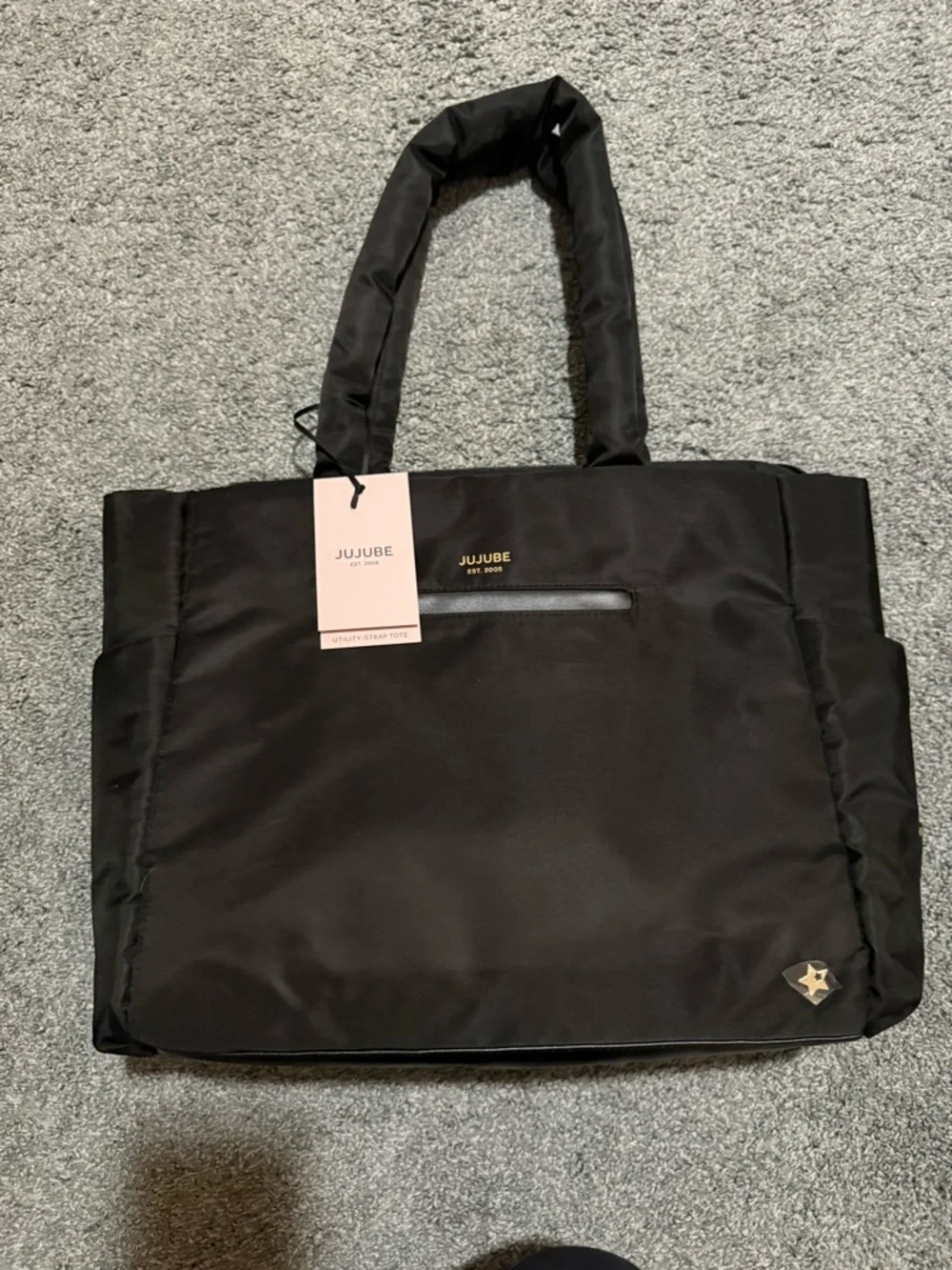 Ju-Ju-Be Black Utility strap Tote Bag nwt - Picture 1 of 6